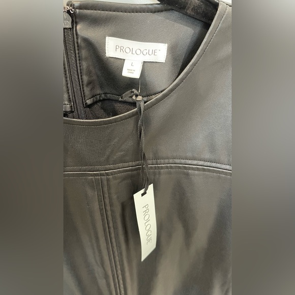 Prologue by Target vegan leather midi dress size L NWT - Picture 4 of 4